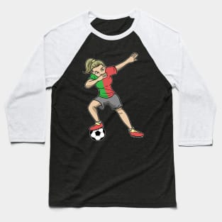 Soccer Portugal Soccer Player Girls Baseball T-Shirt